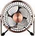 USB 4" Portable Fan - Chrome