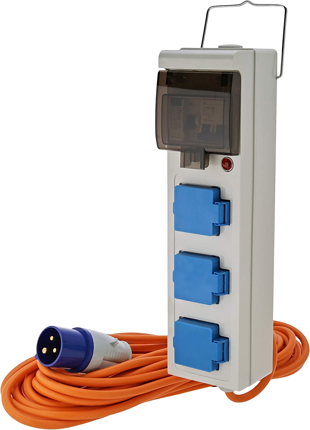 Mains Supply Unit with 3 Sockets 20m Cable