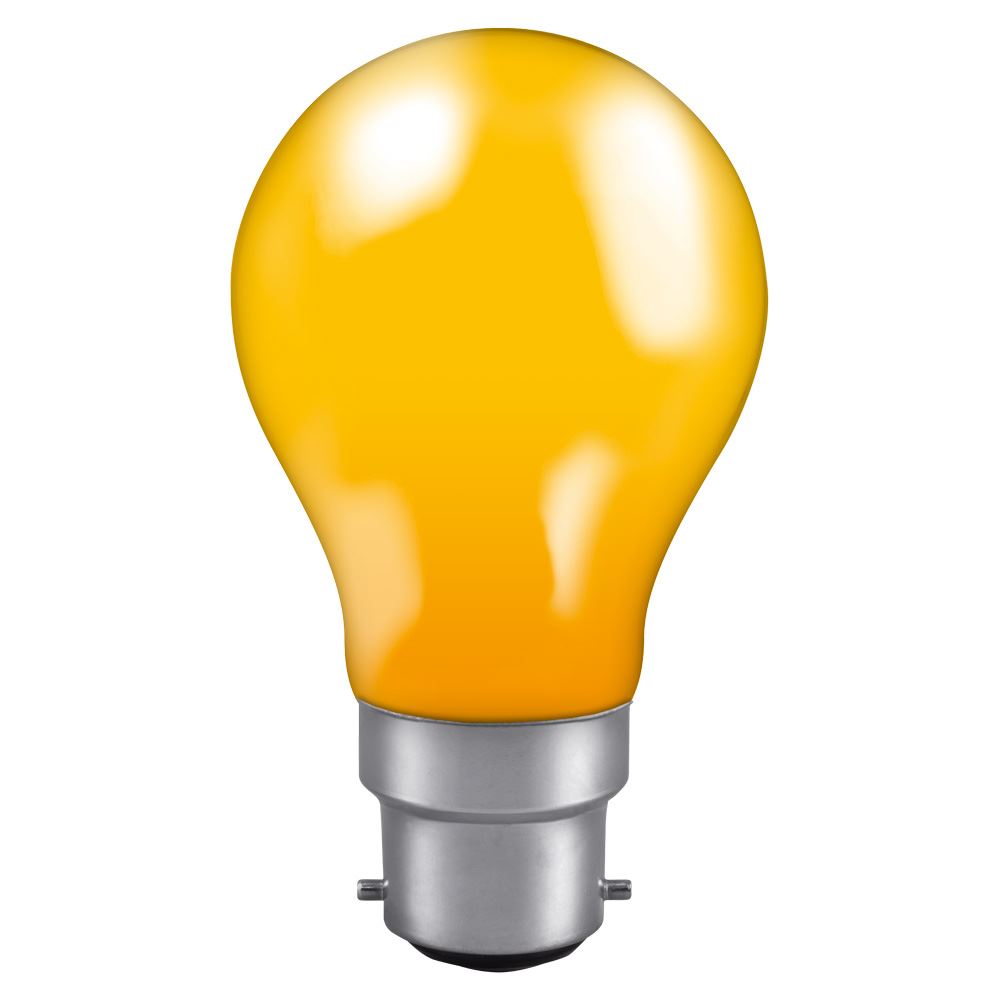 Crompton Colourglazed GLS 25W Amber BC-B22d