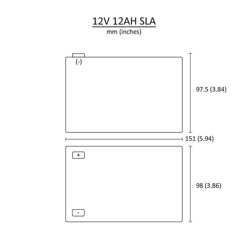 12V 12Ah Sealed Lead Acid Battery