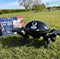 Portable Table Top Gas BBQ With Cast Iron Grill Barbecue Plate