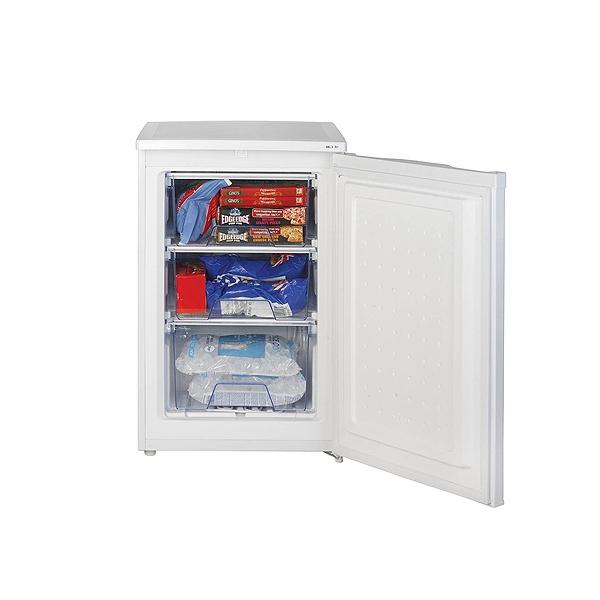 55cm Wide Freestanding Upright Under Counter Freezer - White