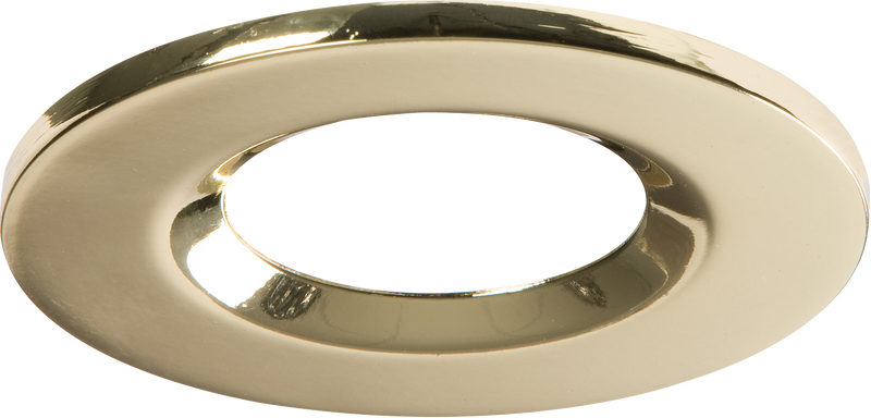 Traditional IP65 Round Fire Rated Bezels for FireKnight - Brass