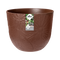 Fuente Lily 30cm Round Plastic Indoor & Outdoor Plant Pot - Rusty Brown