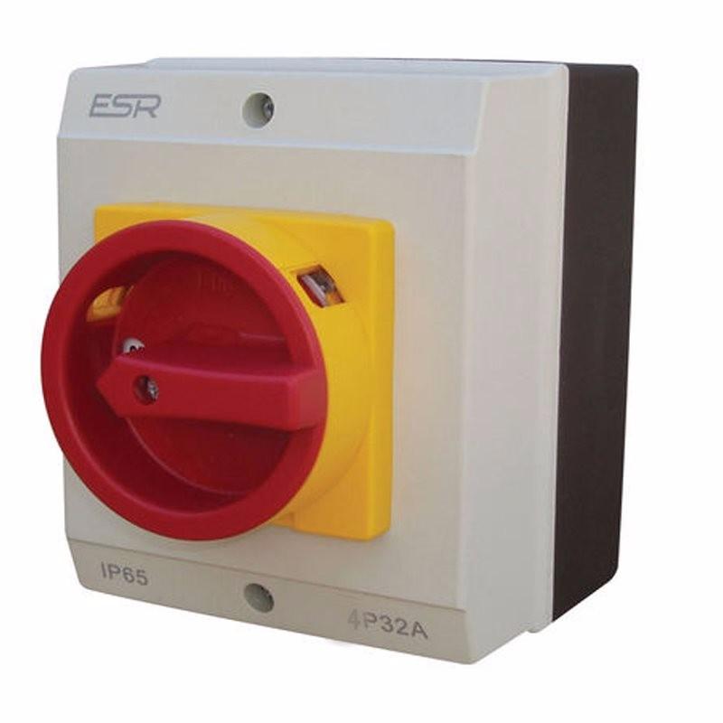 40A 4 Pole 230V-415V Medium IP65 Industrial Rotary Isolator