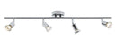 Ceiling Light GU10 50 Watt 4 Spotlight Bar Chrome LED Compatible