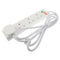4G White Extension Lead SURGE PROTECTED & NEON