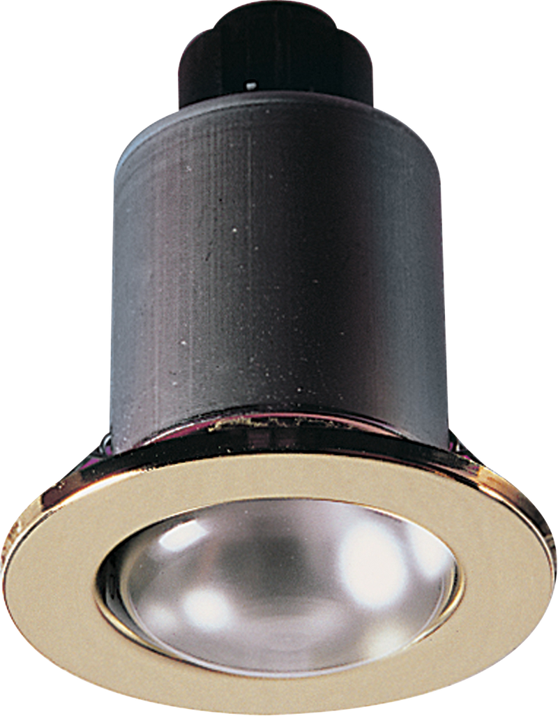 R80 80W Fixed Downlight - Brass