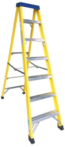 6 Step Plus Tray Fibre Glass Step Ladder