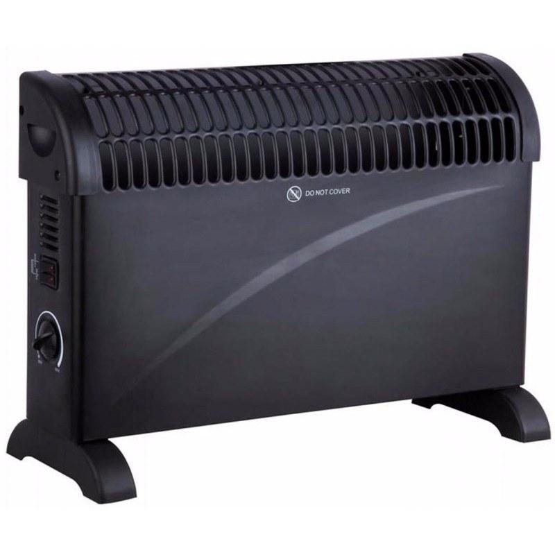 Adjustable Black Electric Fan Room Heater