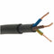 Black 4mm 34A 3 Core Brown Blue Green & Yellow 600 to 1000V Rated NYY-J Hi Tuff Outdoor Cable - 25m