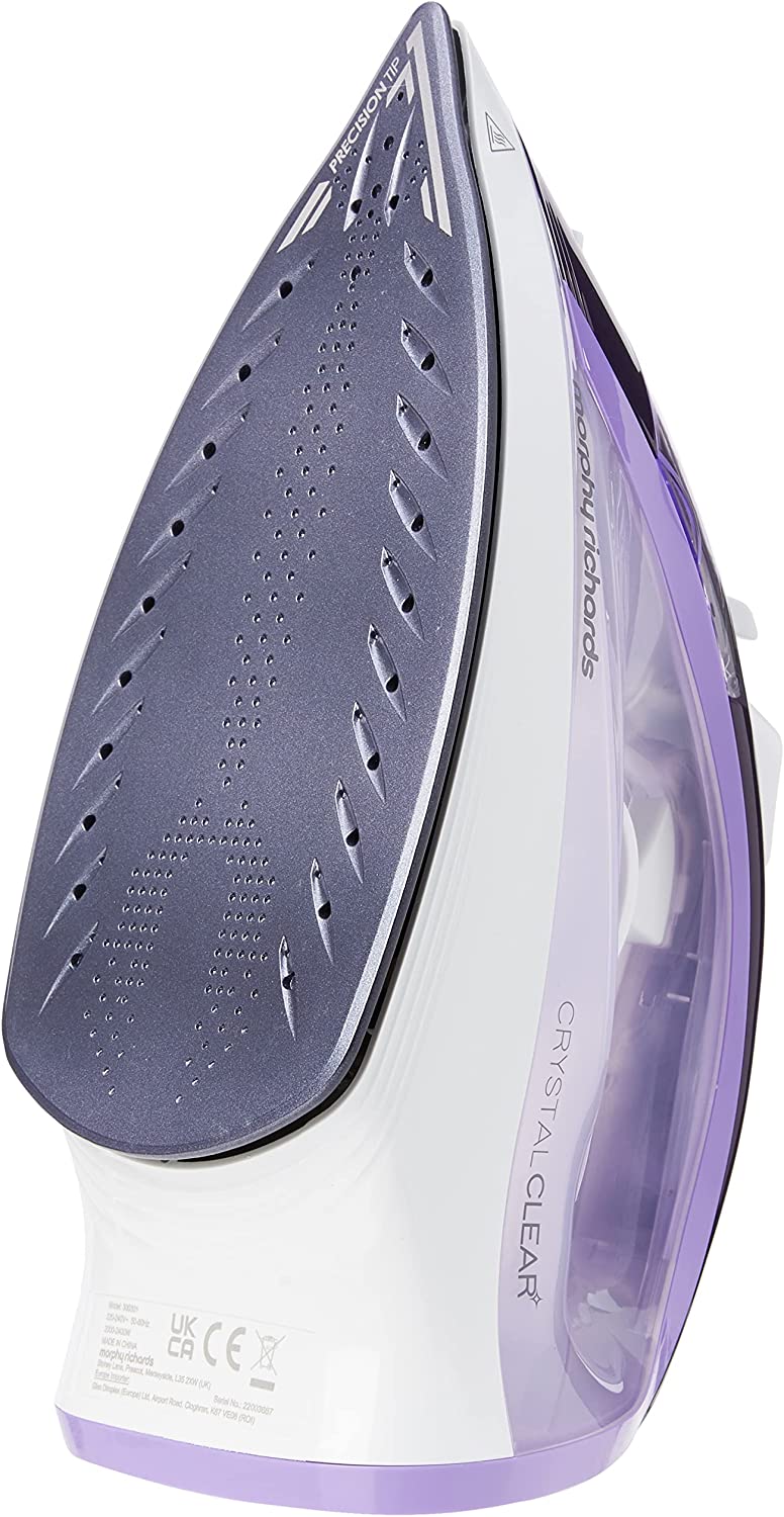 2400W Crystal Clear Steam Iron, Amethyst