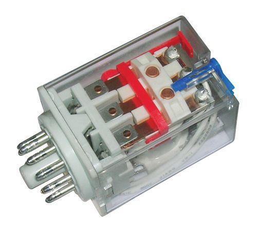 Plug-in 3 Pole 11 Pin 230V AC Industrial Round Terminal Relay