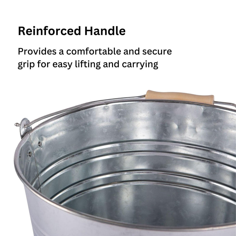 10L Galvanised Steel Bucket