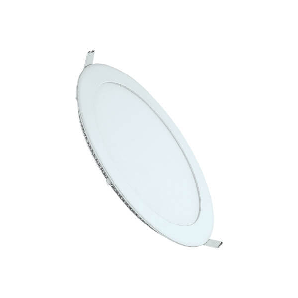 12W LED Round Recessed Panel Light, Daylight White