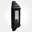 IP44 Traditional 60W Half Lantern Porch Light - Black