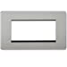 Screwless 4G Modular Faceplate - Brushed Chrome