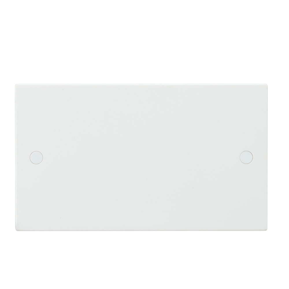 White 2G Blanking Plate Electric Wall Switch Box