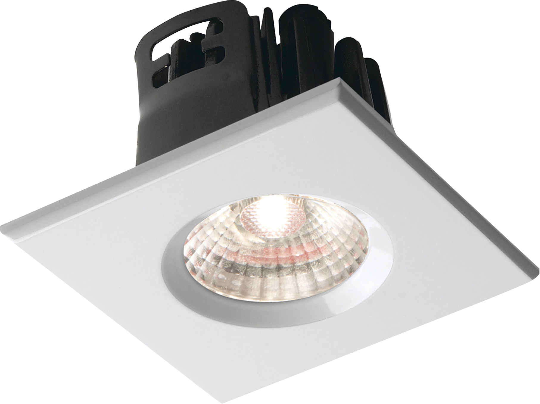 Traditional IP65 Square Fire Rated Bezels for FireKnight - White