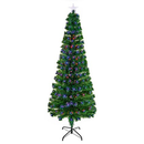 1.8m Slim Led Colour Changing Star Christmas Tree