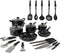 6 Piece Pan Set, Black