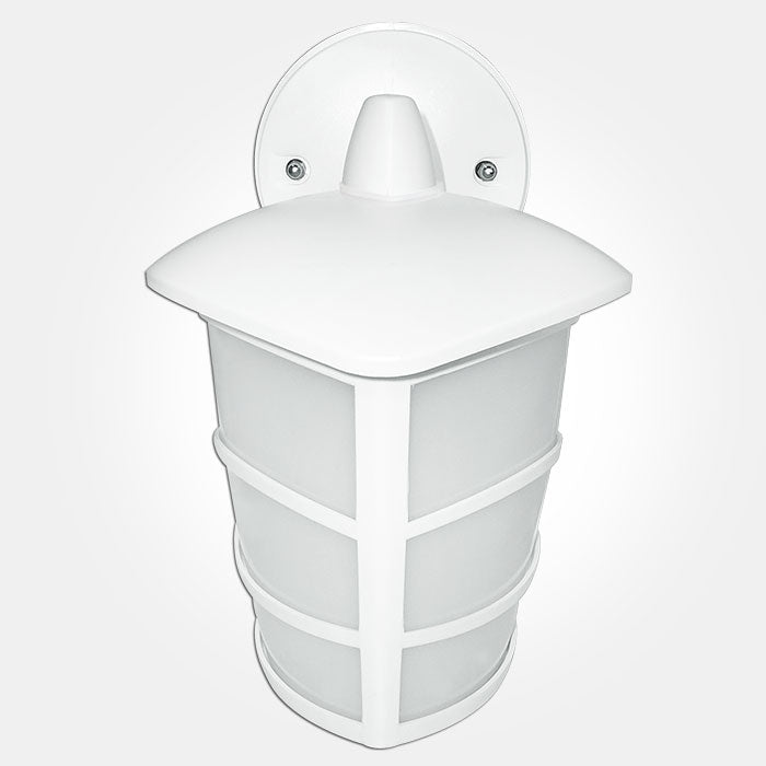 White Outdoor LED Modern Wall Mounted Lantern