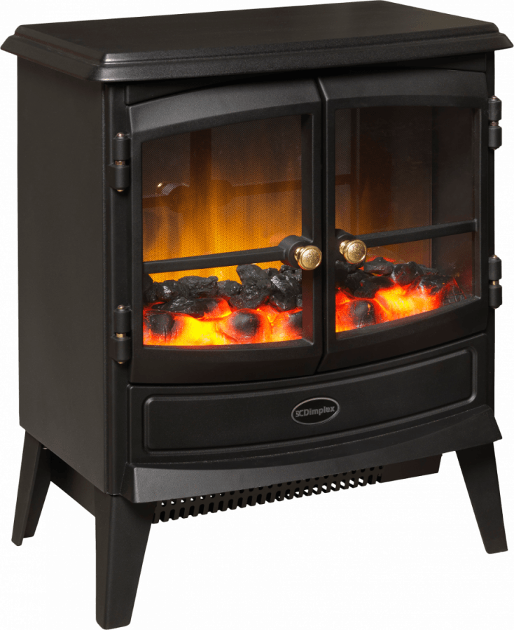 Springborne 2kW Electric Stove, Black