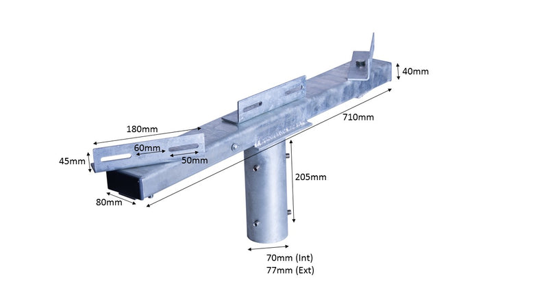 Multiple Street Light Bracket � To fit over 60mm Column