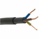 Black 1.5mm 18A 3 Core Brown Blue Green & Yellow 600 to 1000V Rated NYY-J Hi Tuff Outdoor Cable - 50m