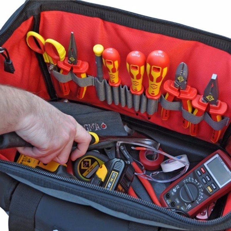 Mini Weatherproof Durable Tool Storage Case Bag with Tough Plastic Base