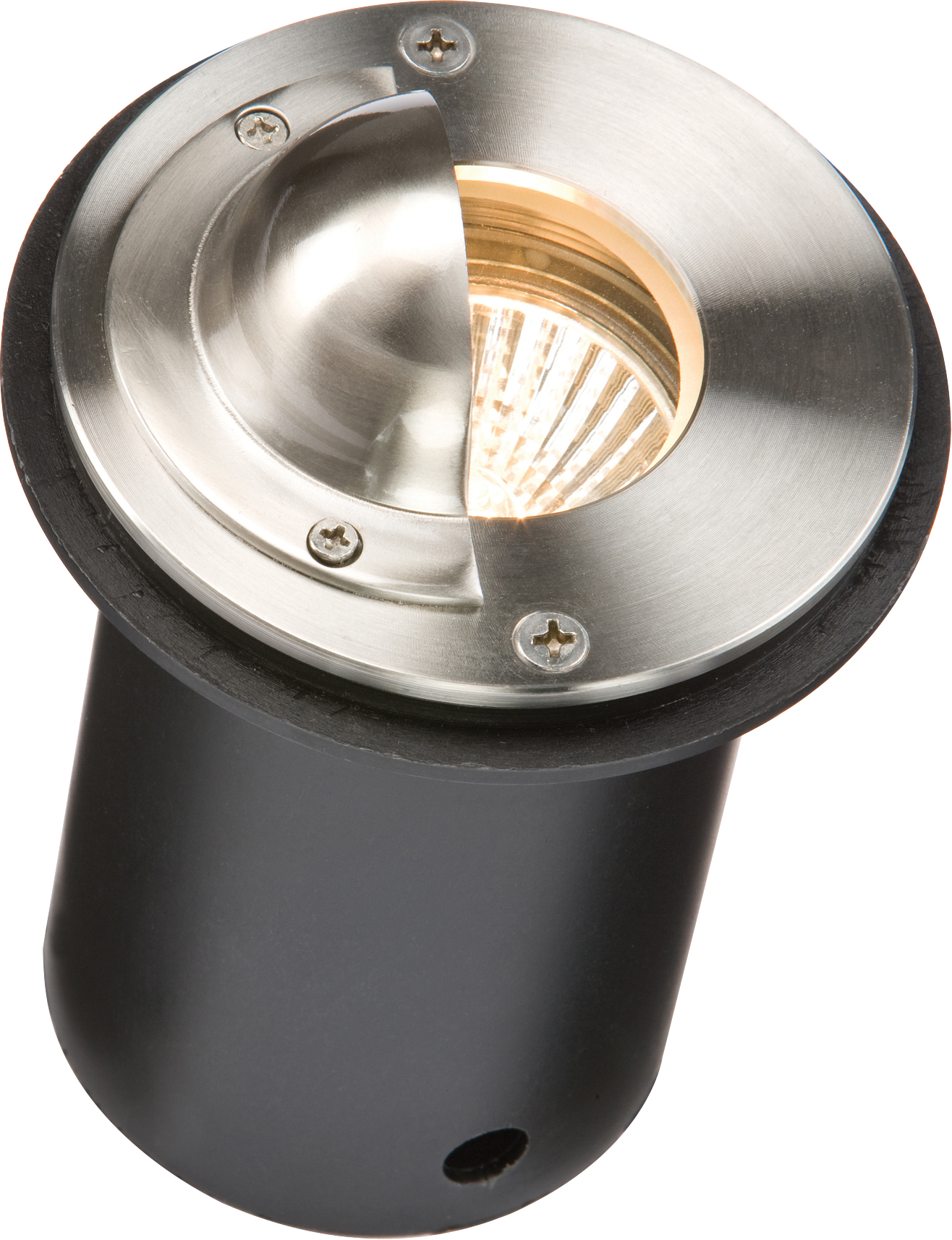 Round Stainless Steel Walkover Light with Half Lip