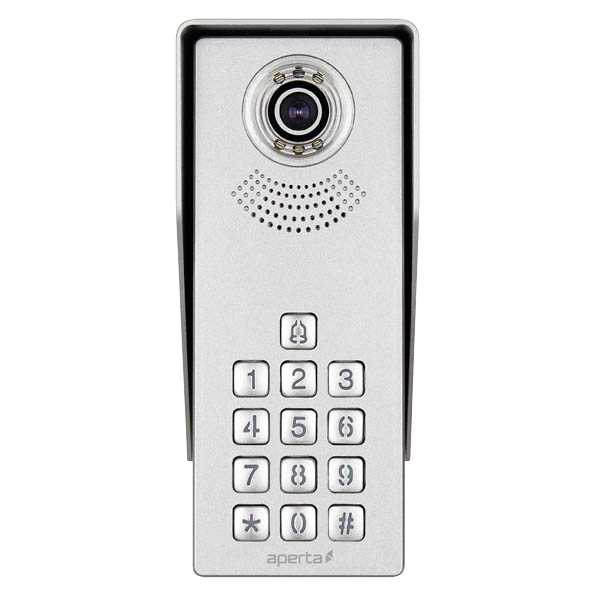 Aperta Single Way Intercom Access Control Camera With Keypad
