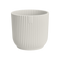 Vibes Fold 9cm Mini Round Plastic Indoor Plant Pot - Silky White
