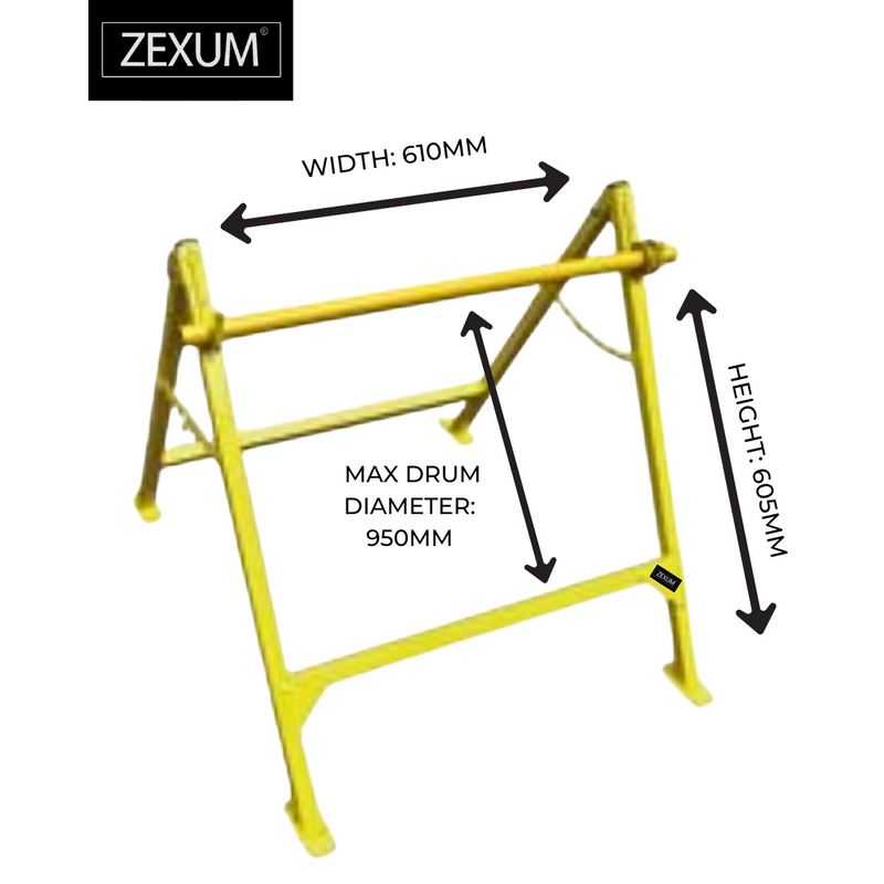 A Frame Universal Cable Drum Dispenser De-reeling Carrier Stand