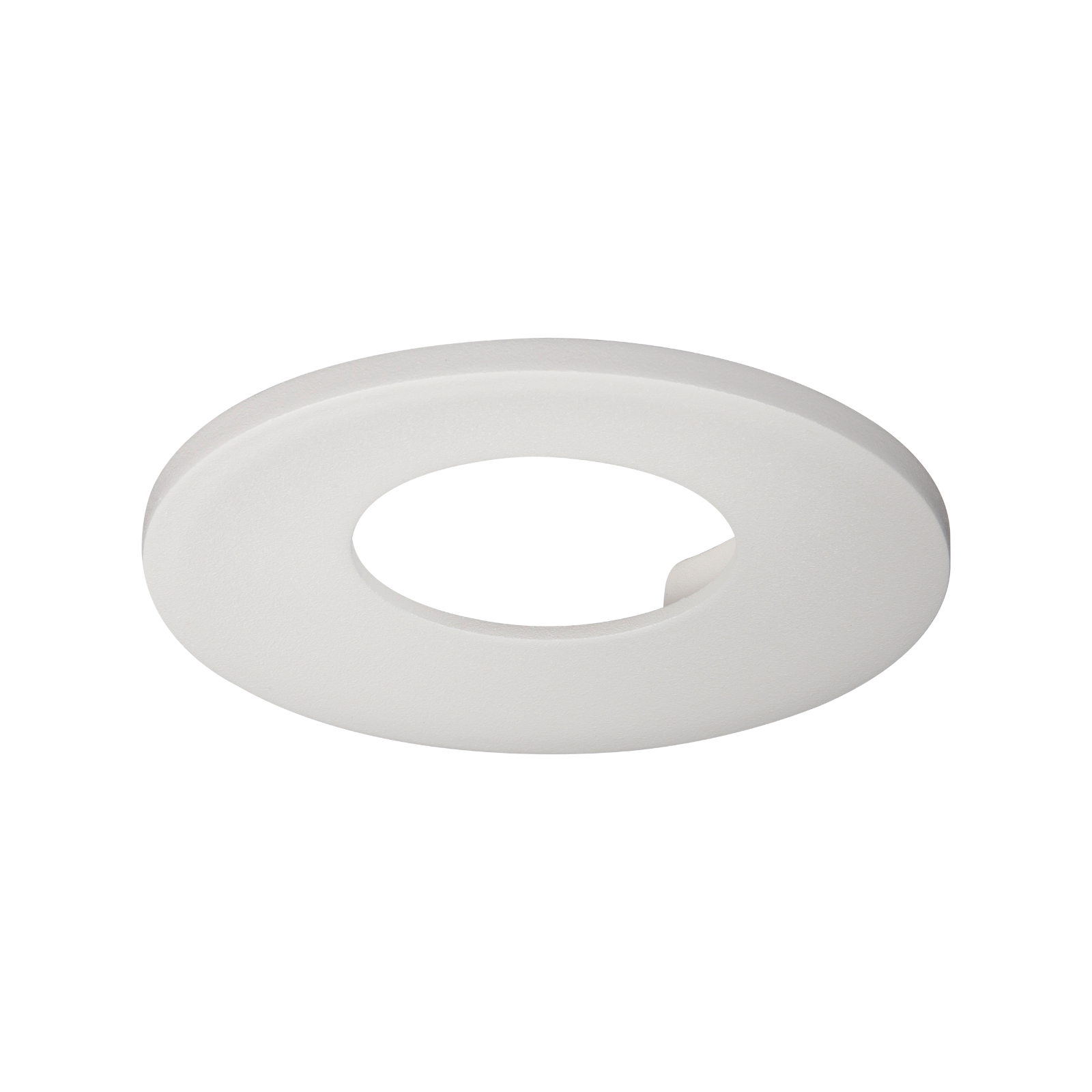 Traditional IP65 Round Fire Rated Bezels for Fixed ProKnight - Matt White