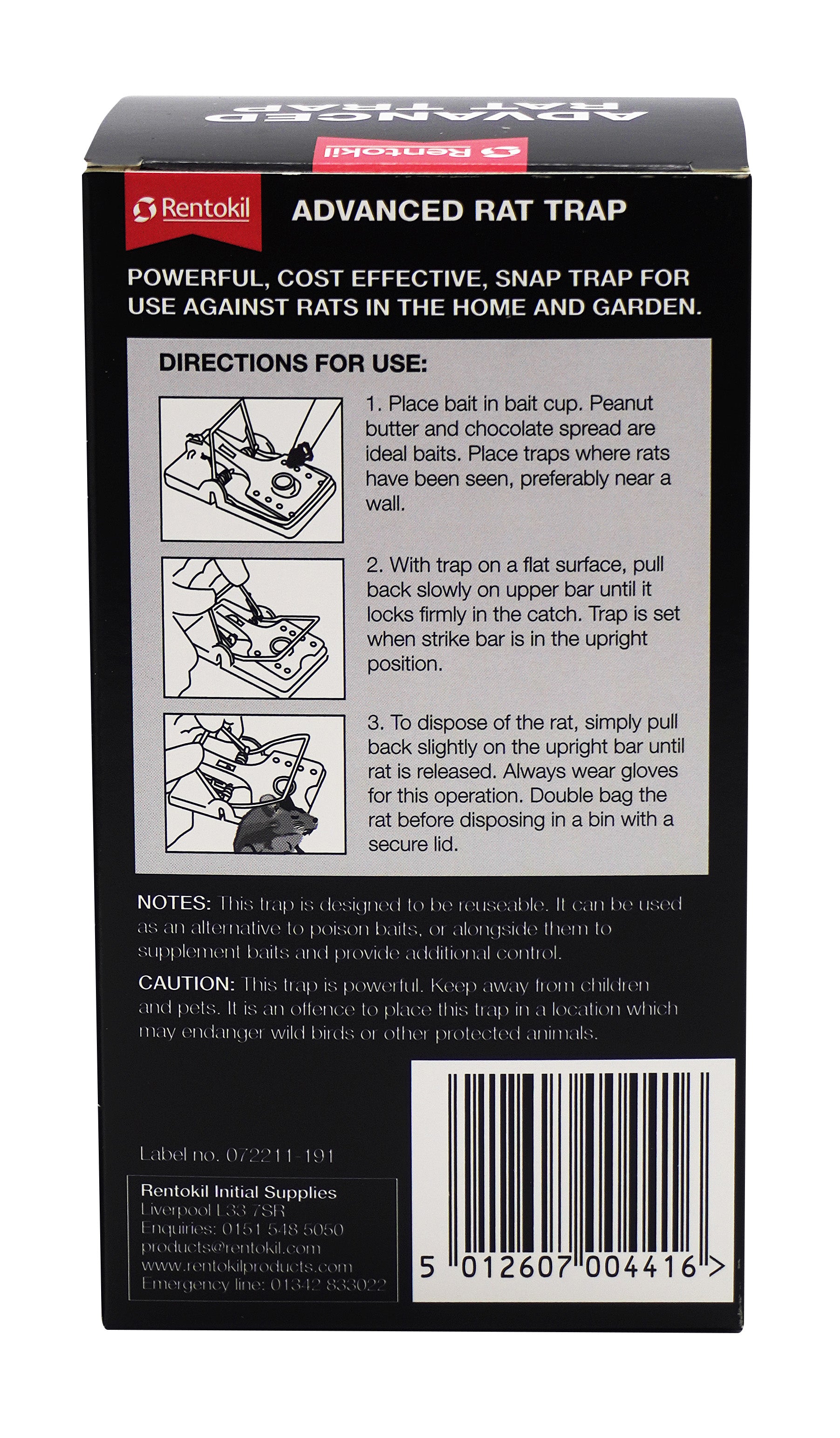 Advanced Reusable Rat Trap - Single Pack