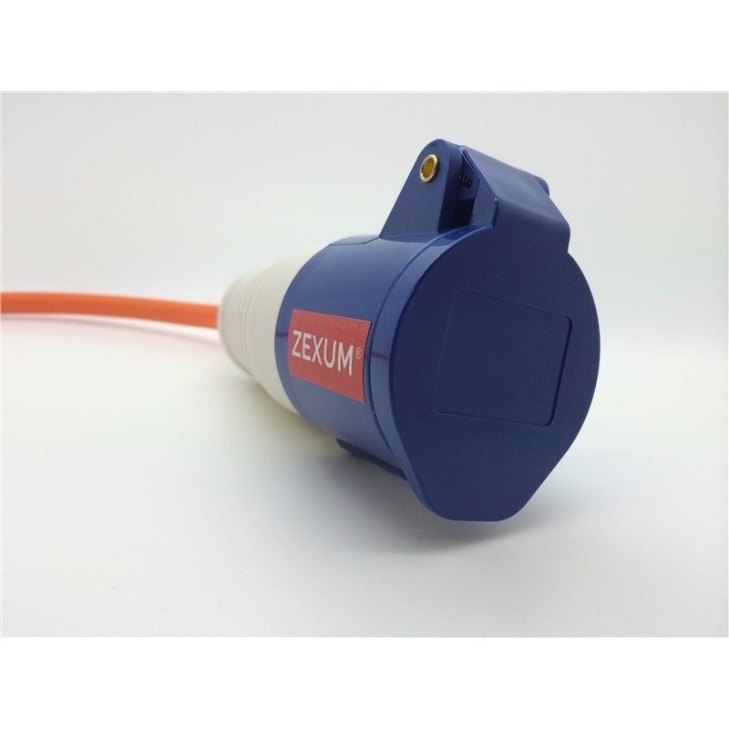 16A Orange Male to Female Electric Hook Up Lead 1.5mm - 25m