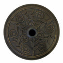 38mm-48mm Patio Rose Design Cast Iron Effect Parasol Base