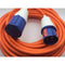 16A Orange Male to Female Electric Hook Up Lead 1.5mm - 25m