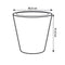 Pure 50cm Straight Round Plastic Indoor & Outdoor Plant Pot - Anthracite