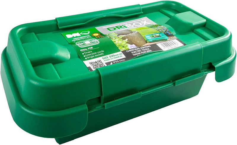 DB200G 200mm IP55 Weatherproof Connection Box - Green