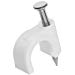 9mm White Round Cable Clips (100 Pack)