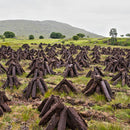 Irish Peat Natural Hand Cut Turf for Heating, 14kg