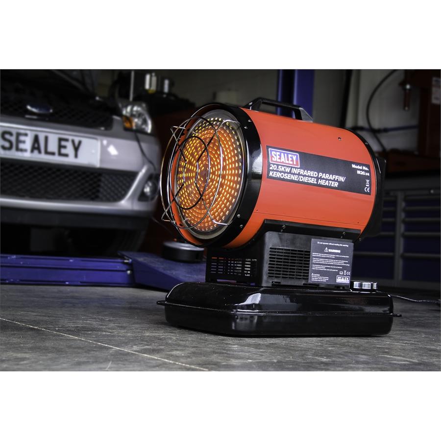 20.5kW Infrared Paraffin & Diesel Space Heater