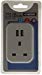 2 x USB Charging Port Power Adaptor - White - Plug Through - 2100mA