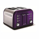 Accents Pyramid Kettle & 4 Slice Toaster Set, Plum