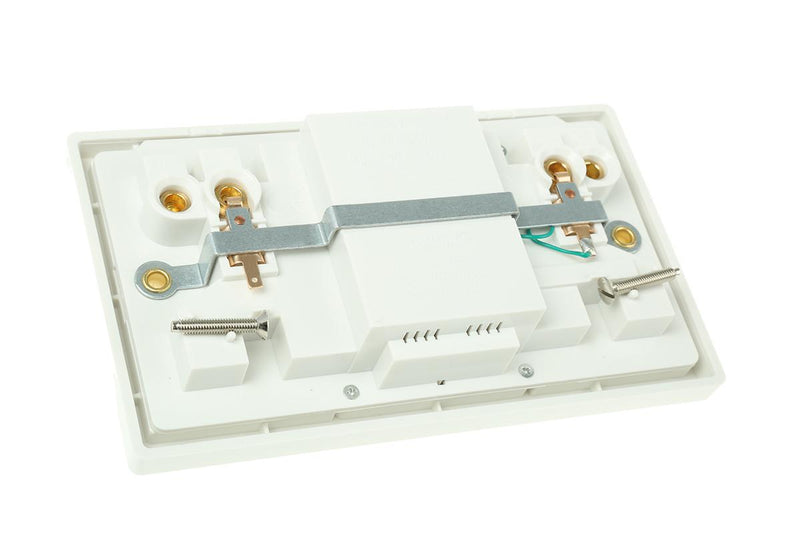 RCD PowerBreaker Twin Switch Socket, White, Passive