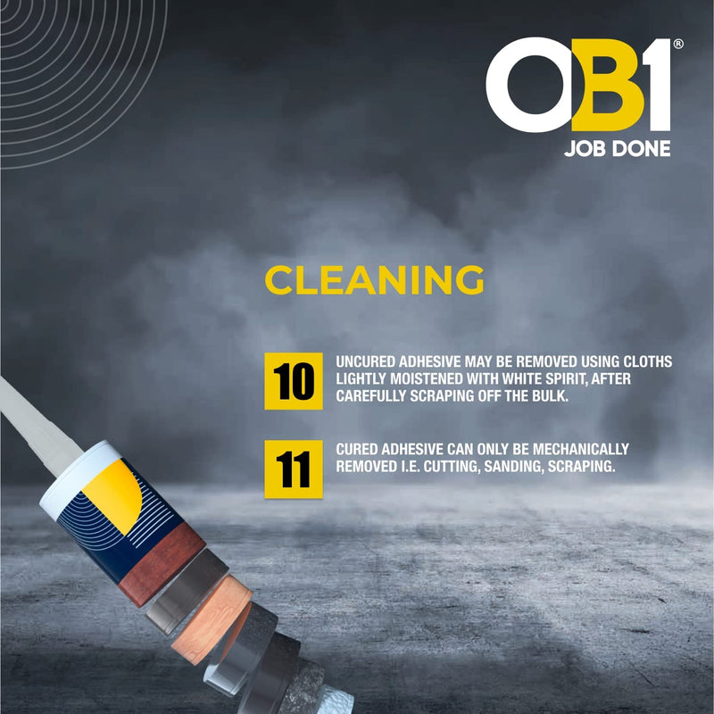 OB1 290ml Sealant & Adhesive - White