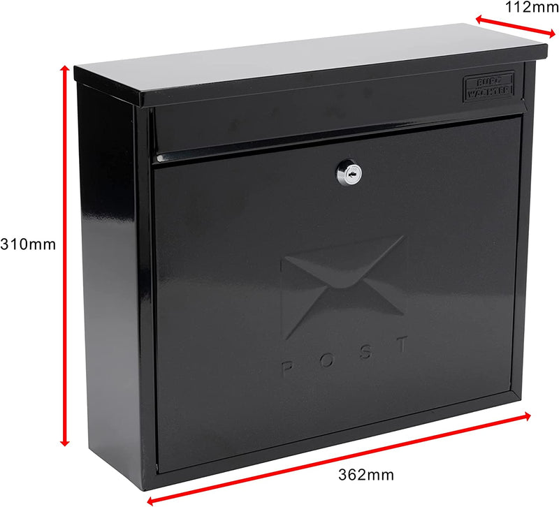 Elegance Post Box - Black