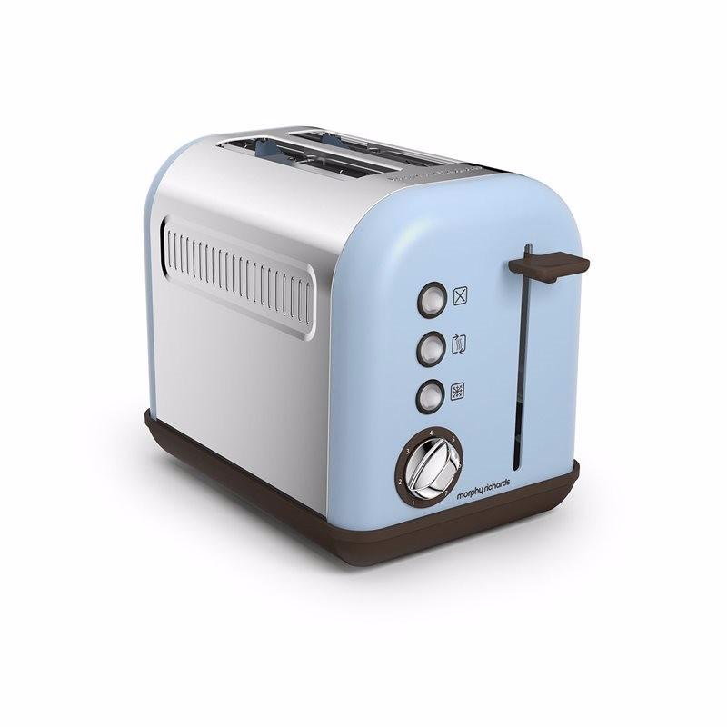 Accents Jug Kettle & 2 Slice Toaster Set, Azure Blue